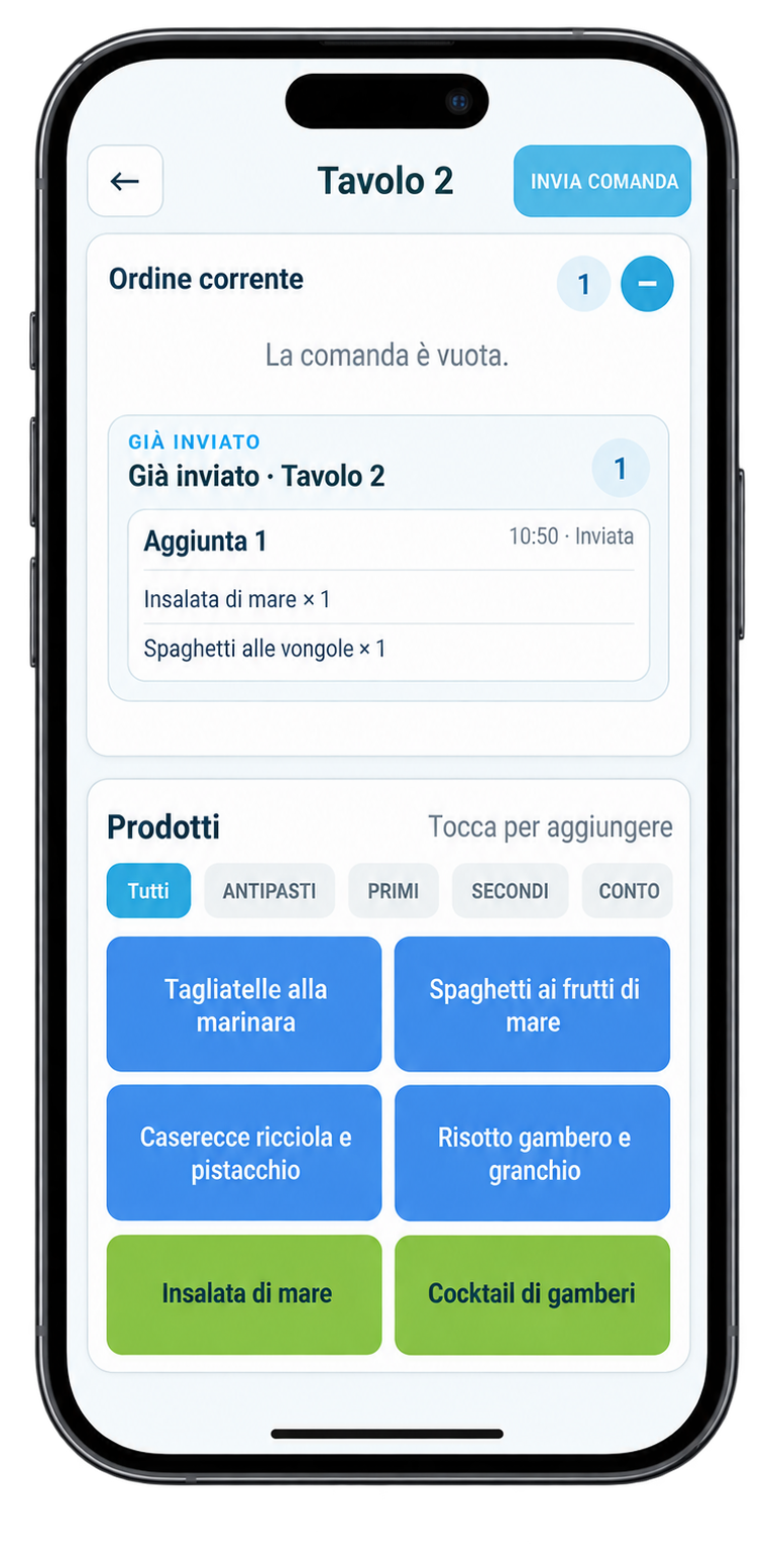 CassaIQ Client su smartphone
